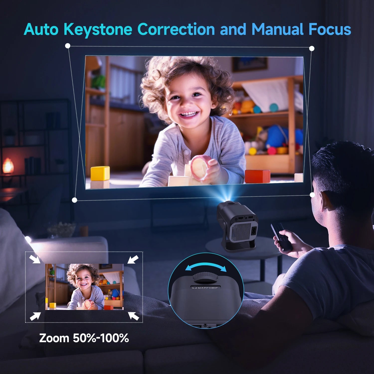 Senzia® Proyector Portátil Magcubic HY320